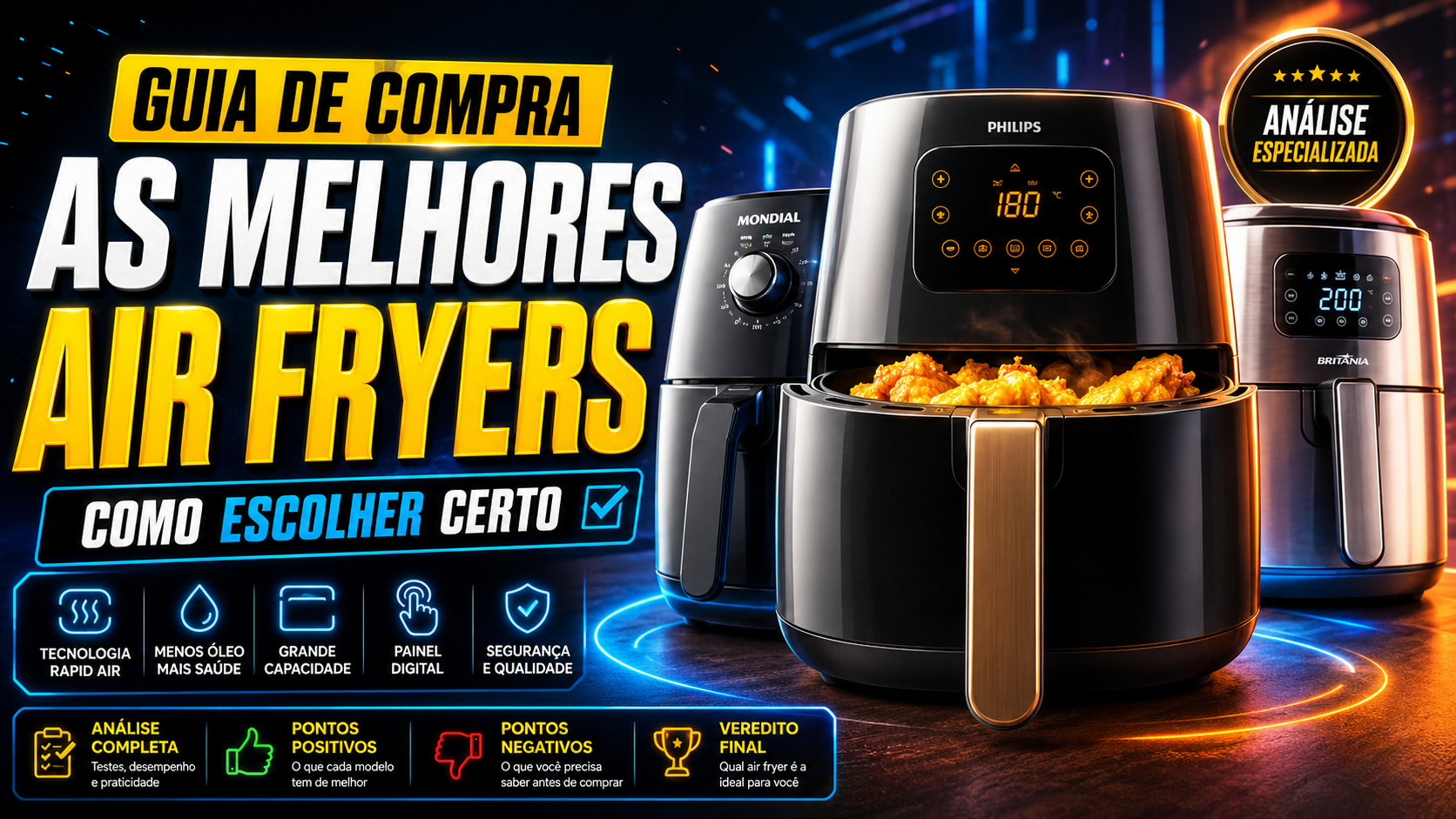 Air Fryer: Como Escolher o Modelo Ideal e Evitar Arrependimentos