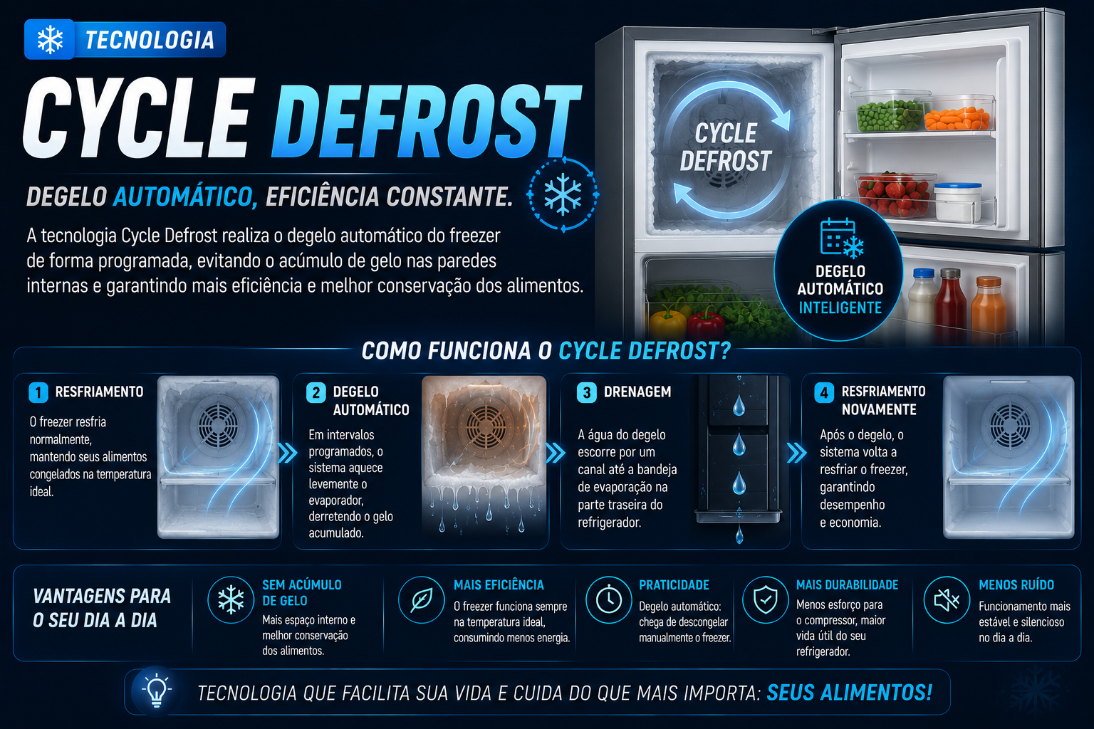 O Que é Cycle Defrost? Entenda Como Essa Tecnologia Funciona