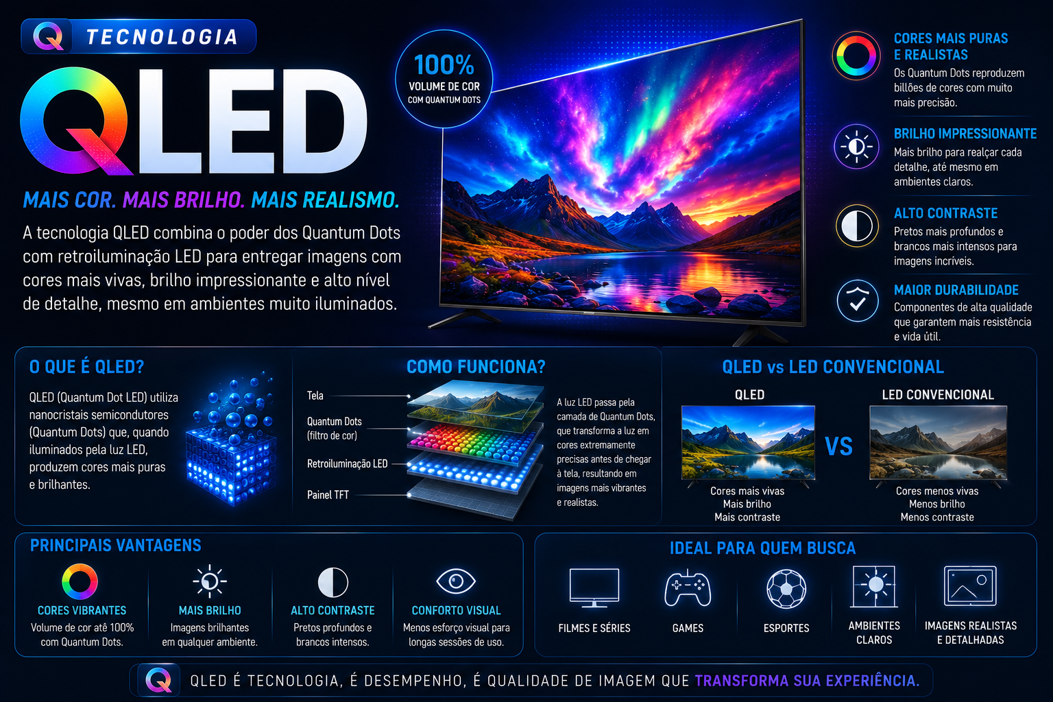 O Que é QLED? Entenda Como Essa Tecnologia Funciona