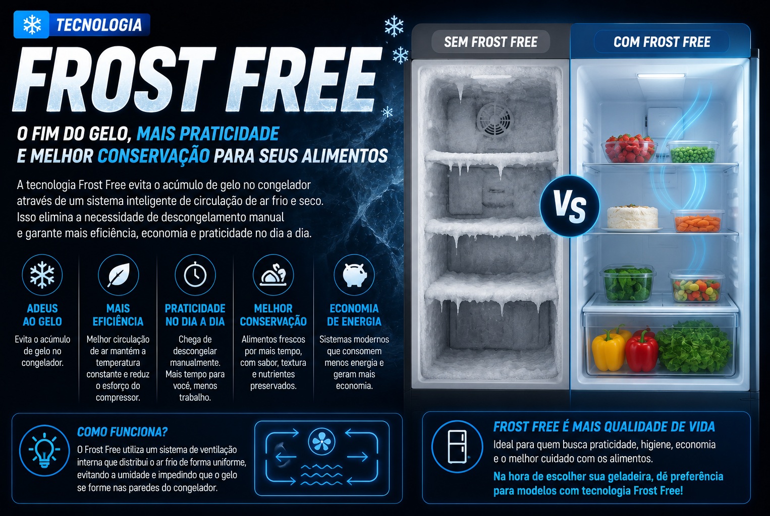 O Que é Frost Free? Entenda Como Essa Tecnologia Funciona